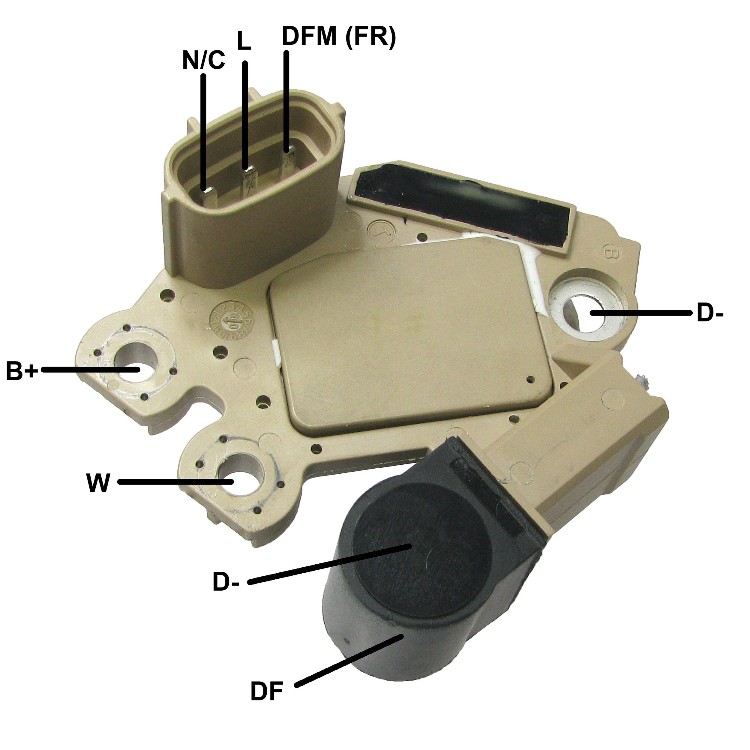 Voltage Regulator for Alternator, GA913, 133421122, 20080710B; Regitar: V5745, WAI/Transpo: M544Regulador De Voltaje